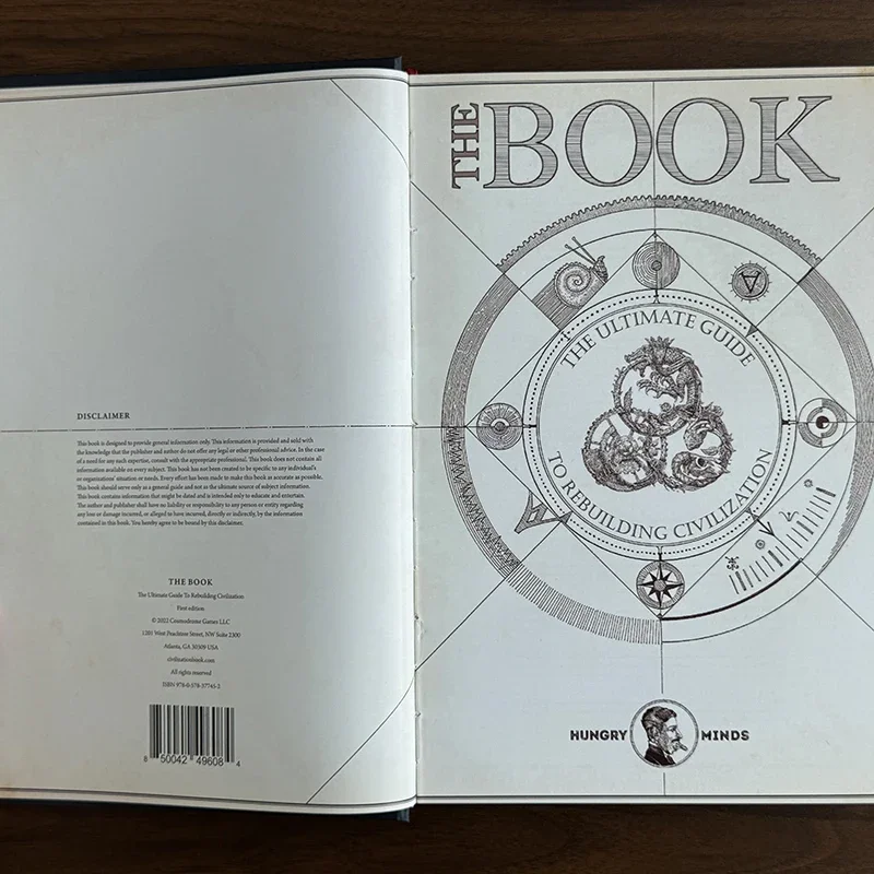 الدليل النهائي لإعادة بناء الحضارة من قبل العقول الجائعة الكتب الإنجليزية ذات الغلاف الفني