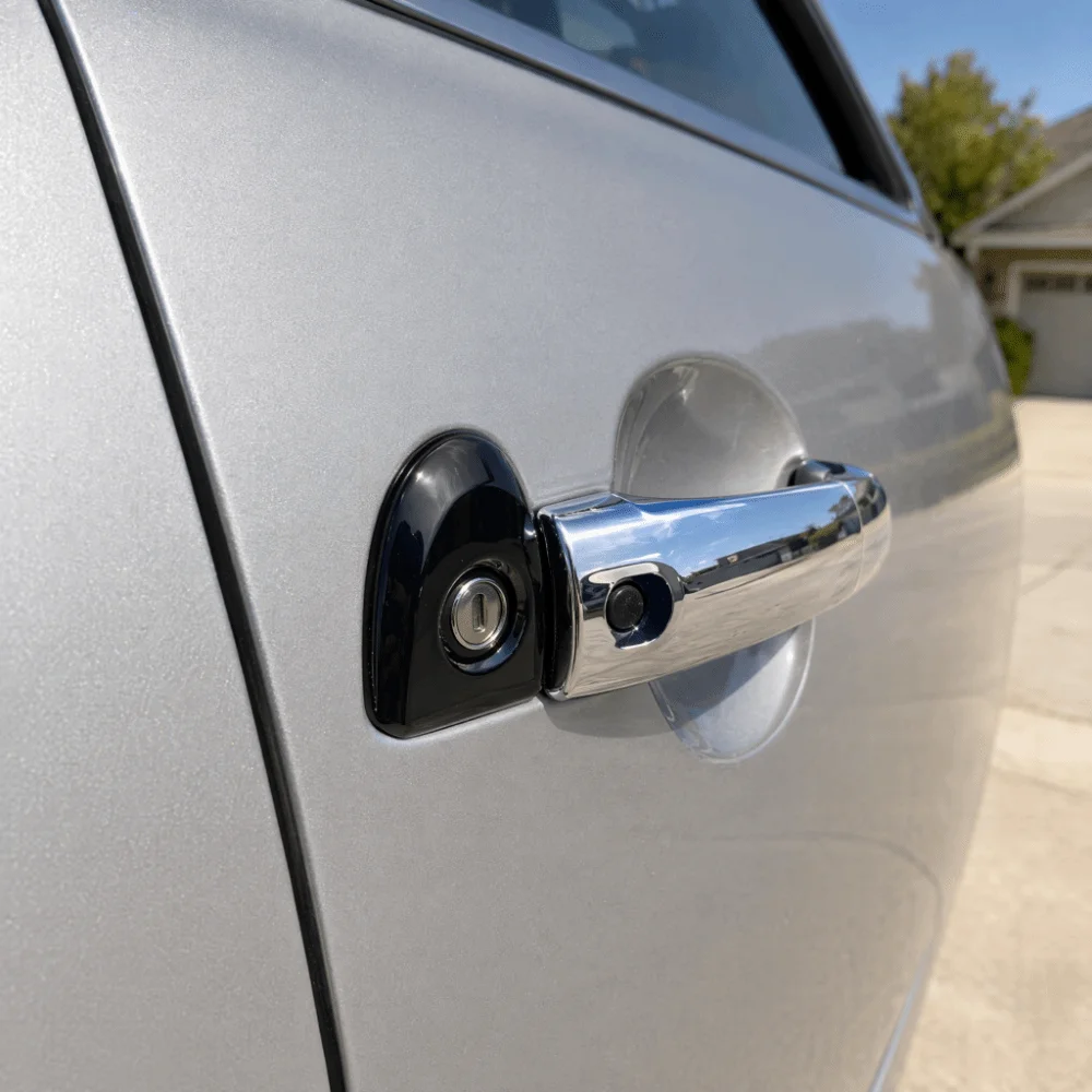 Black、White Door Handle Cover ABS 806441KK0D Key Hole Trim Cap Exterior Handle Bezel for Nissan Juke/Nissan Micra K13
