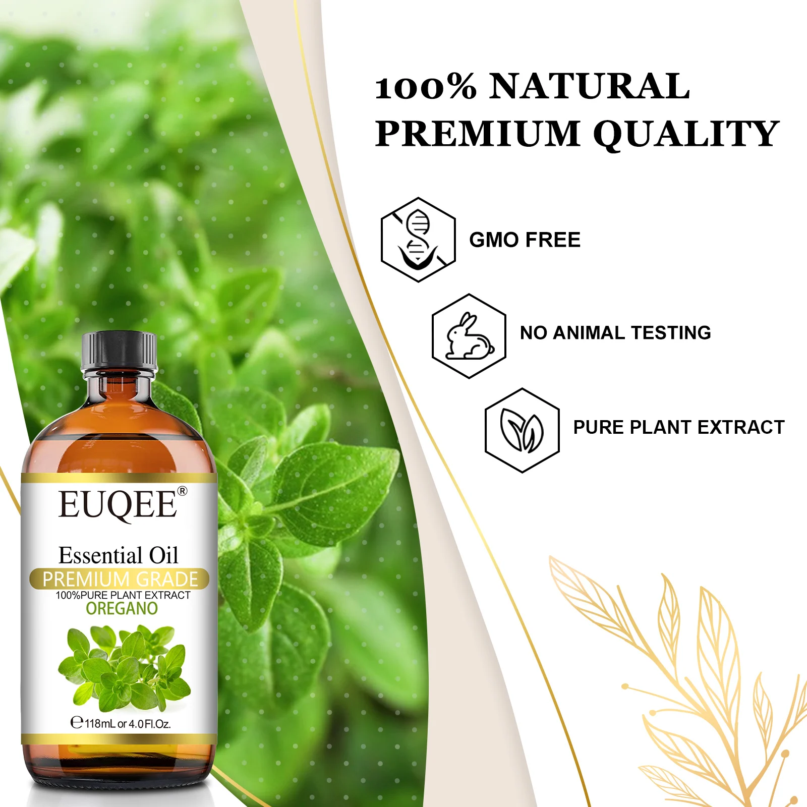 EUQEE 118ML Oregano Jasmine Lavender Essential Oil For Humidifier Diffuser Eucalyptus Aroma Oils For DIY Soap Candle