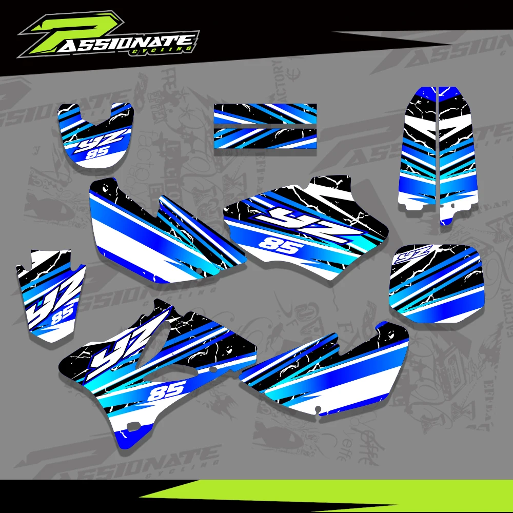 

For YAMAHA YZ85 YZ 85 2002 2003 2004 2005 2006 2007 2008 2009 2010 2011 2012-2014 Graphics Decals Stickers Motorcycle Background