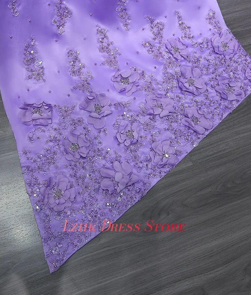 Personalizzato squisito organza dritto al largo della spalla paillettes perline fiori perle abito da sera abiti da ballo di moda