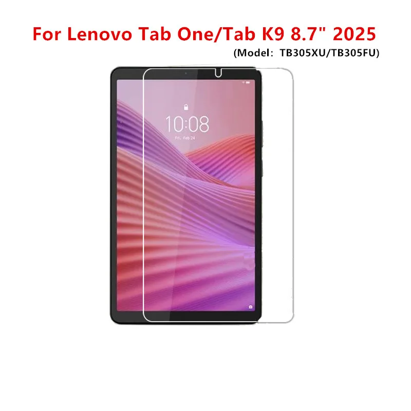 

2 шт. пленка из закаленного стекла для Lenovo Tab One 8,7 дюйма 2025 9H HD Защитная пленка для экрана Tab K9 TB305XU/TB305FU 8,7 дюйма пленка для планшета