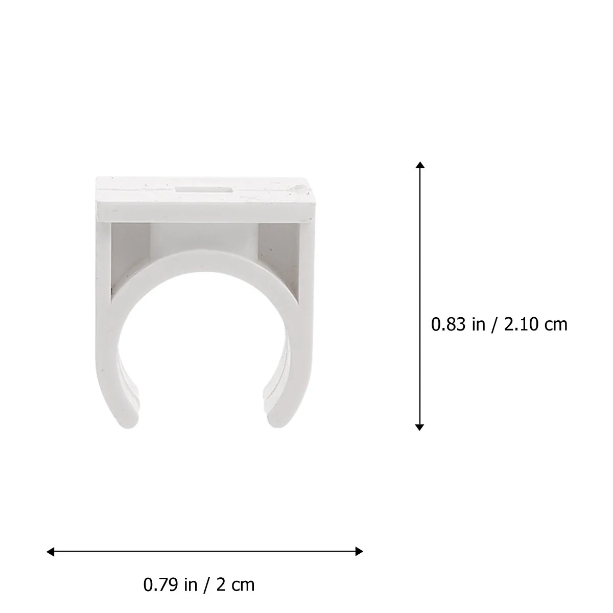 Durable White Clamp Pipe Support Talon Holder Easy Install PVC Clips for Thin Wall Hose Water Fuel Clamp - view 2
