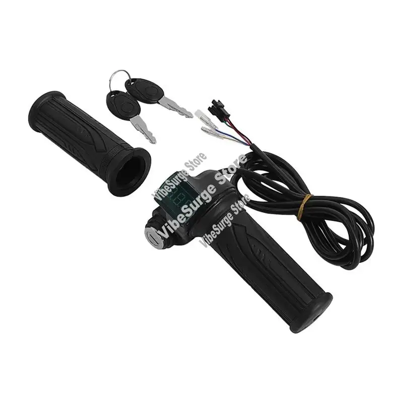 

ABWY-для электрического велосипеда, скутера, ручка дроссельной заслонки с выключателем питания и светодиодным цифровым дисплеем (24/36/48/60 В)