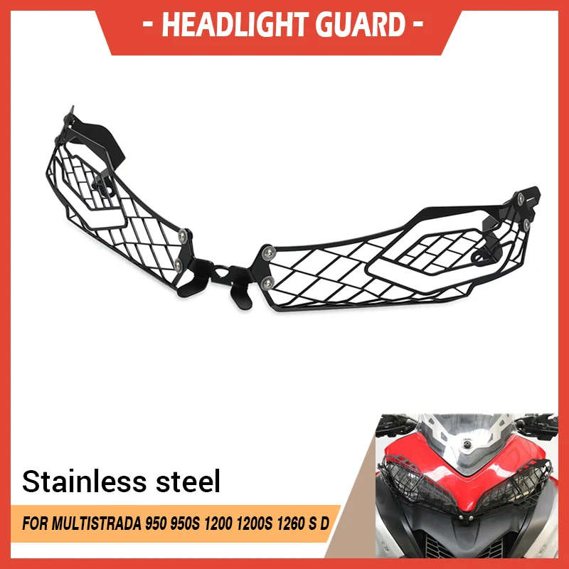 FOR Ducati MULTISTRADA 1260 PIKES PEAK/1260 S D AIR 2018-2019-2020 Motorcycle Headlight Protector Grille Guard Cover Decorative