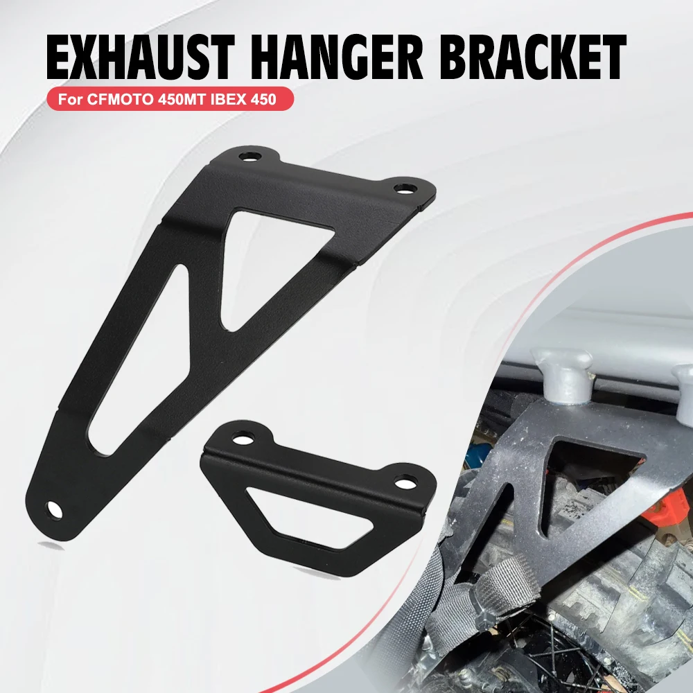 

450MT 2024 2025 Exhaust Hanger Bracket Rear Footpeg Blanking Holder For CFMOTO CF MOTO 450MT MT450 450 MT Footrest Plate Support