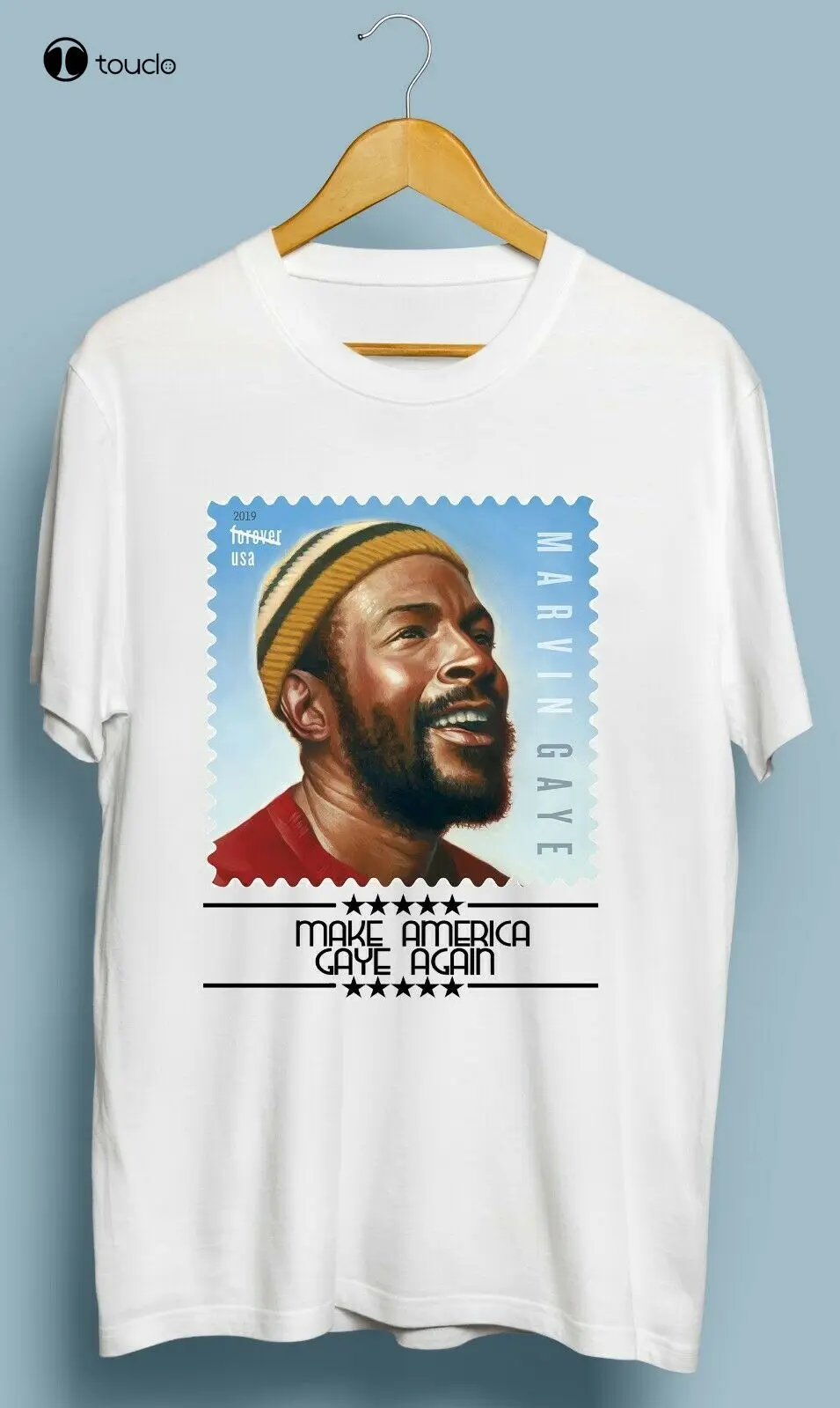 Vintage Marvin Gaye Make America Gaye Again T Shirt Size S M L Xl 2Xl Tee Shirt Custom aldult Teen unisex fashion funny new