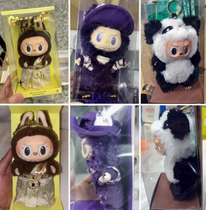 New The Monsters Labubu Panda Purple Little Milan Thailand Limited Edition Vinyl Dolls Fashion Toys Funny Pendant Model Toy Gift