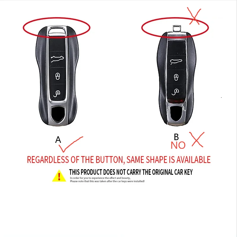For Porsche Panamera Cayenne 971 911 9YA Macan Boxster Keyless 3 Buttons Silicone Car Key Case Cover Remote Protection Keychain