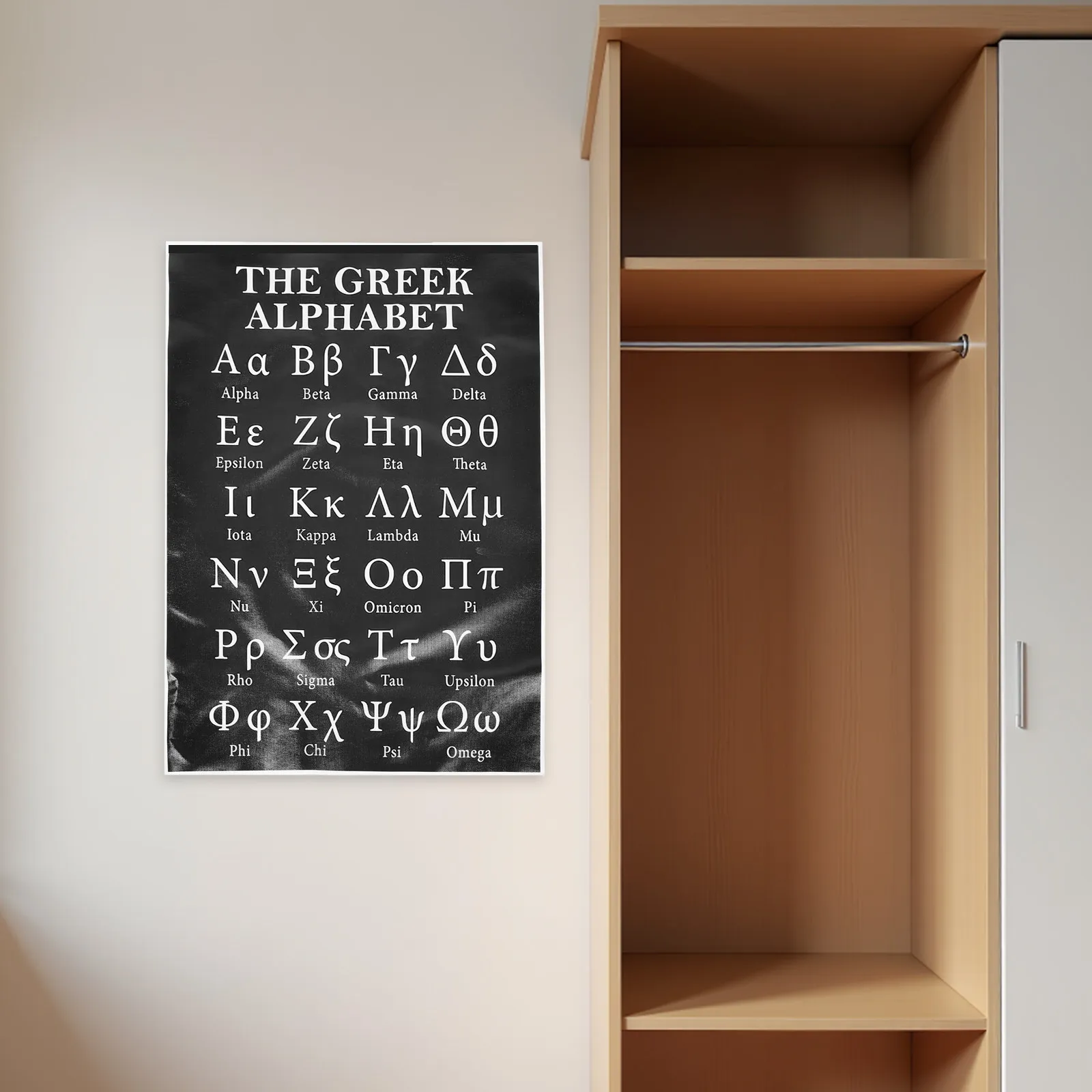 Greek Letter Poster Large Size Wall Decoration for Classroom Study Room Home Office Alphabet Print Popular Wall Art view 2