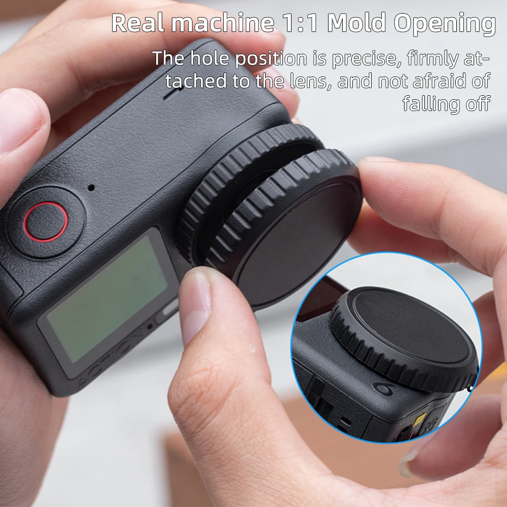 Silicone Lens Cap for DJI Osmo Action 6, Custom Made Anti-scratch & Anti-Fingerprint Protective Cover for Action6 Accessories