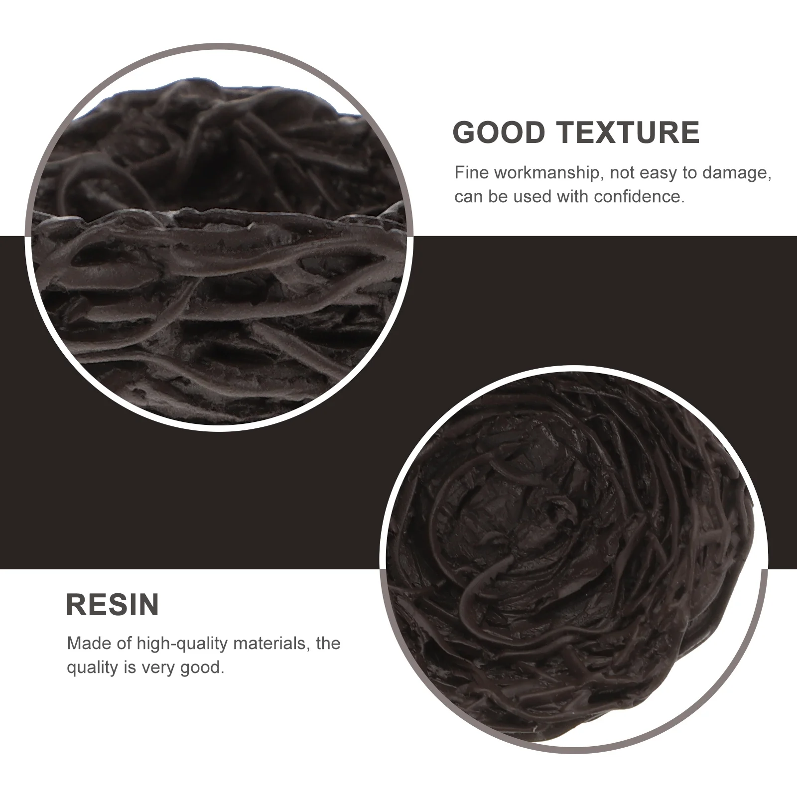 

10Pcs Simulation Bird's Nest Resin Ornament Creative Miniature Landscape Decor Balcony Yard Desktop Bonsai Decoration