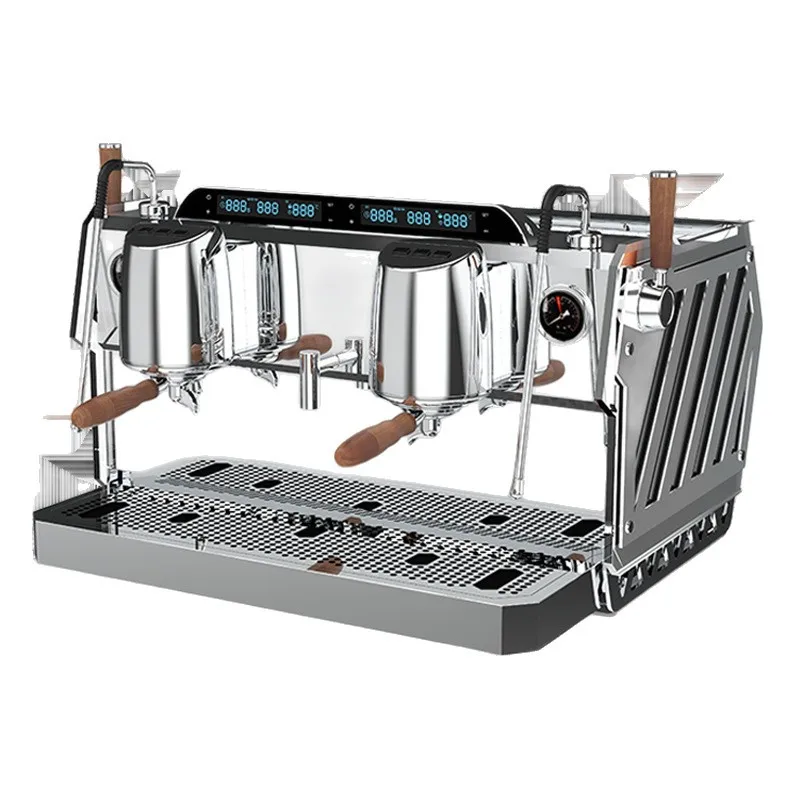 DR7209 tank double head commercial coffee machine, Italian semi-automatic professional cafe shop