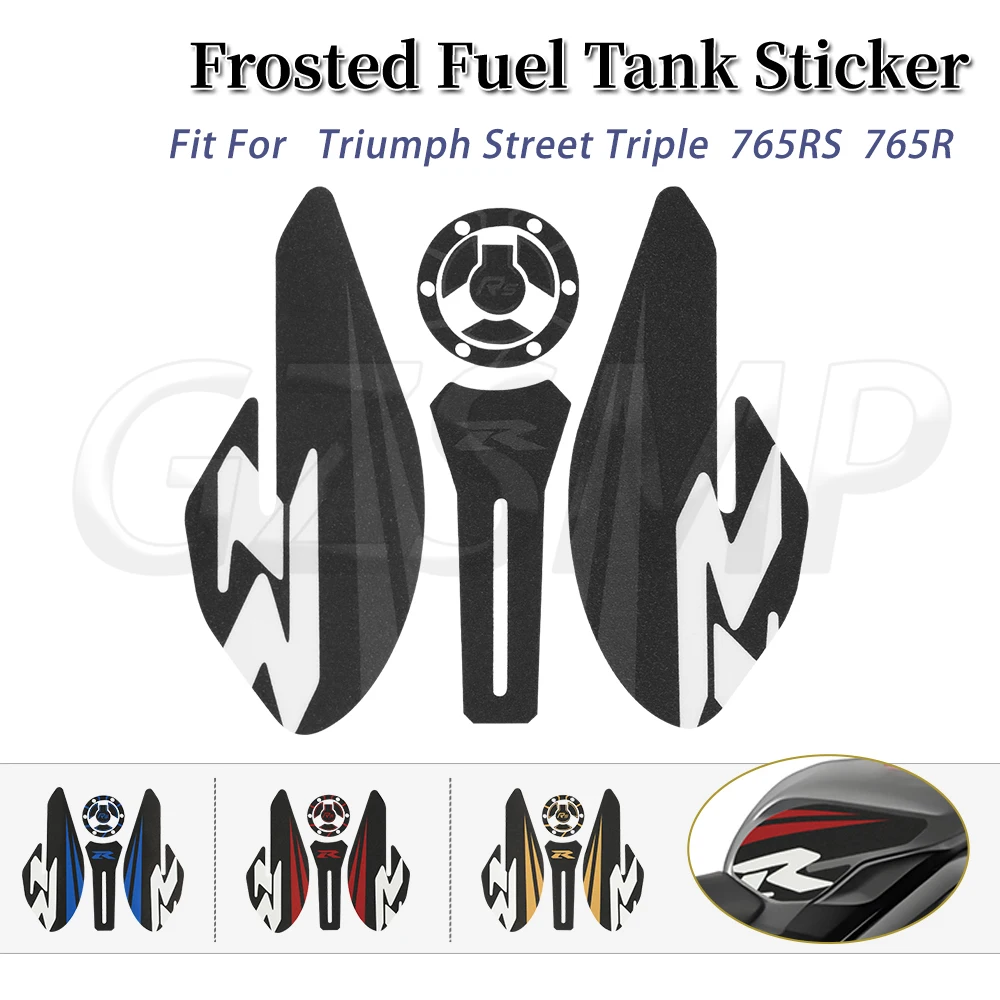 

Motorcycle Frosted Tank Pad Anti-Slip Sticker Protection Decal Fit for Triumph Street Triple 765RS 765 R 2020 -2023