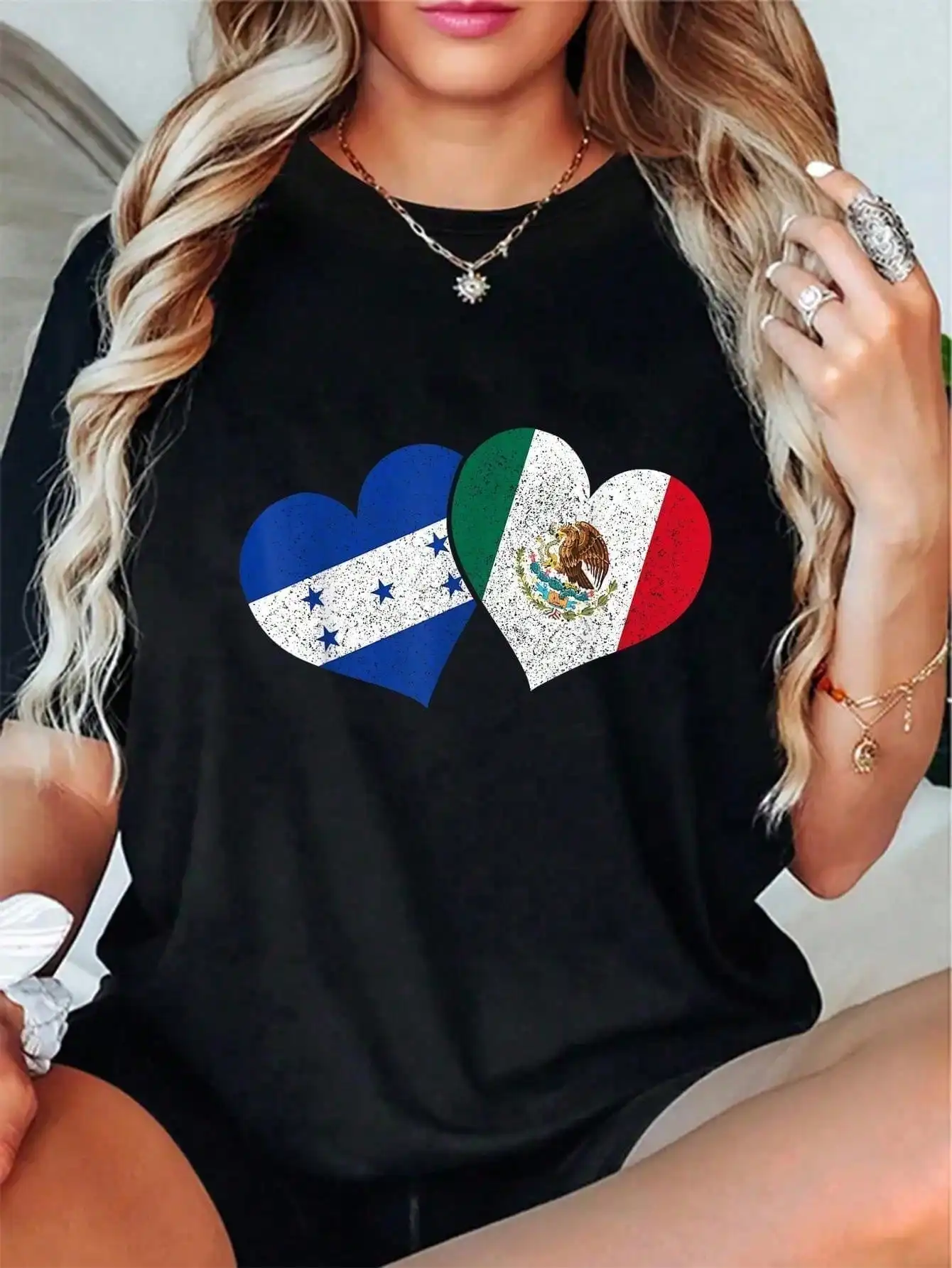 Honduras México Mexicano Bandeira do Honduran Herança Camiseta Casual Camisa de Manga Curta