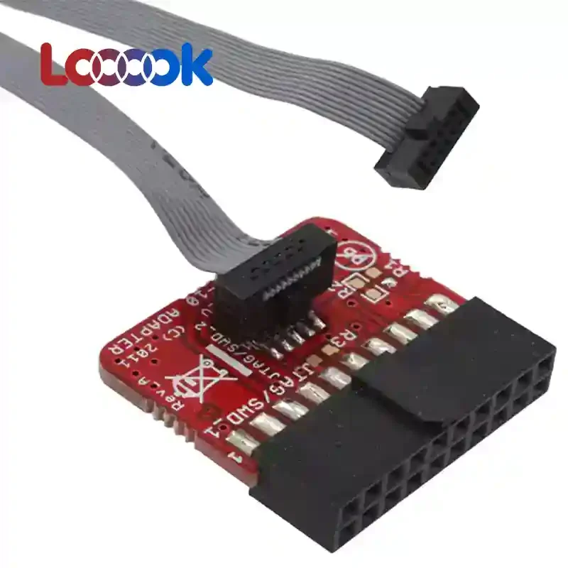 J-LINK V8 V9 ARM JTAG 20Pin To 10Pin Adapter Board 2.54mm 0.1 Inch To 1.27mm Pitch SWD Debug Convert Board for ARM Cortex MCU