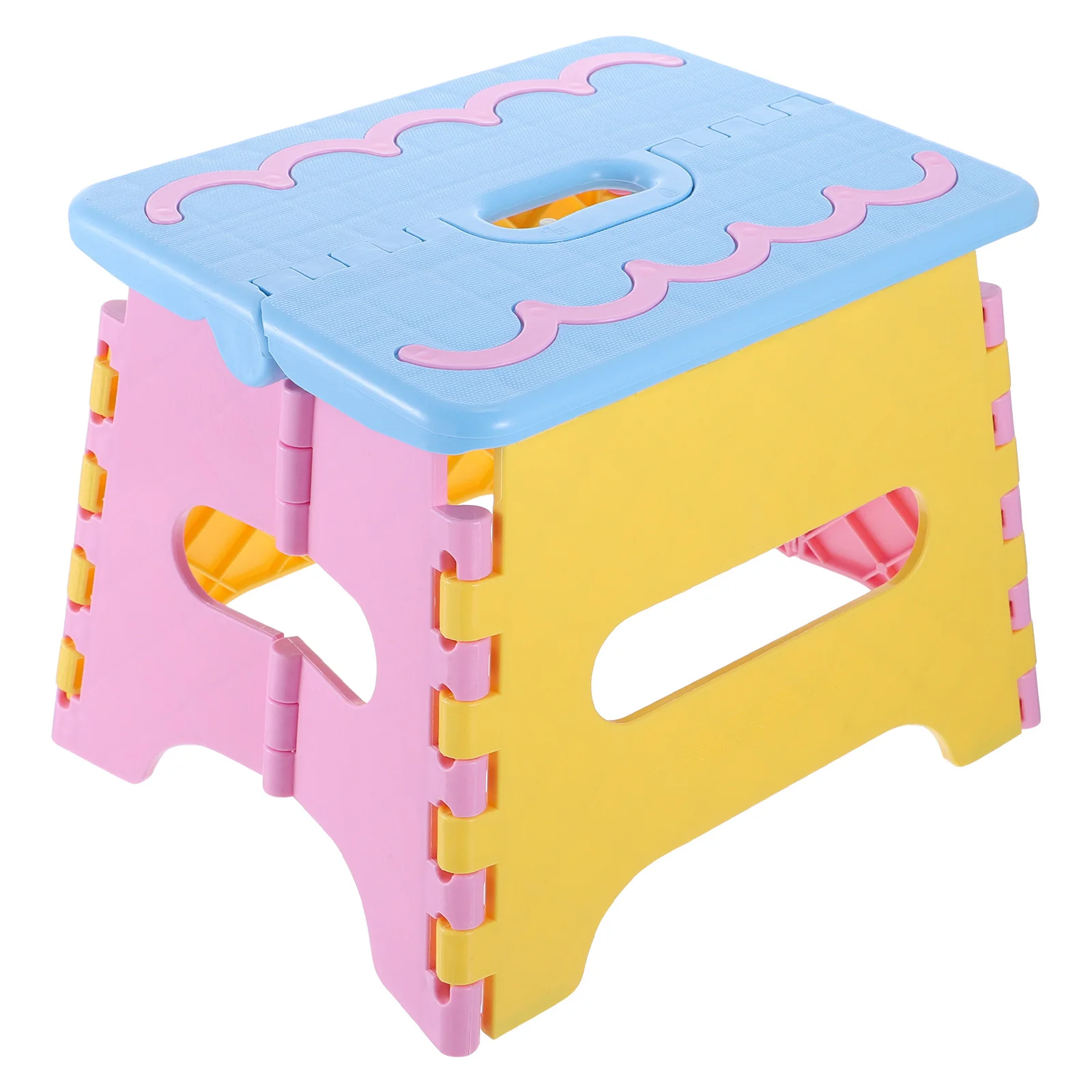 1Pcs Folding Step Stool Portable Plastic Foldable Stool Strong Load Bearing for Home Kitchen Outdoor Camping Fishing