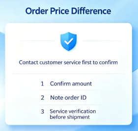 Dedicated link for price difference refund