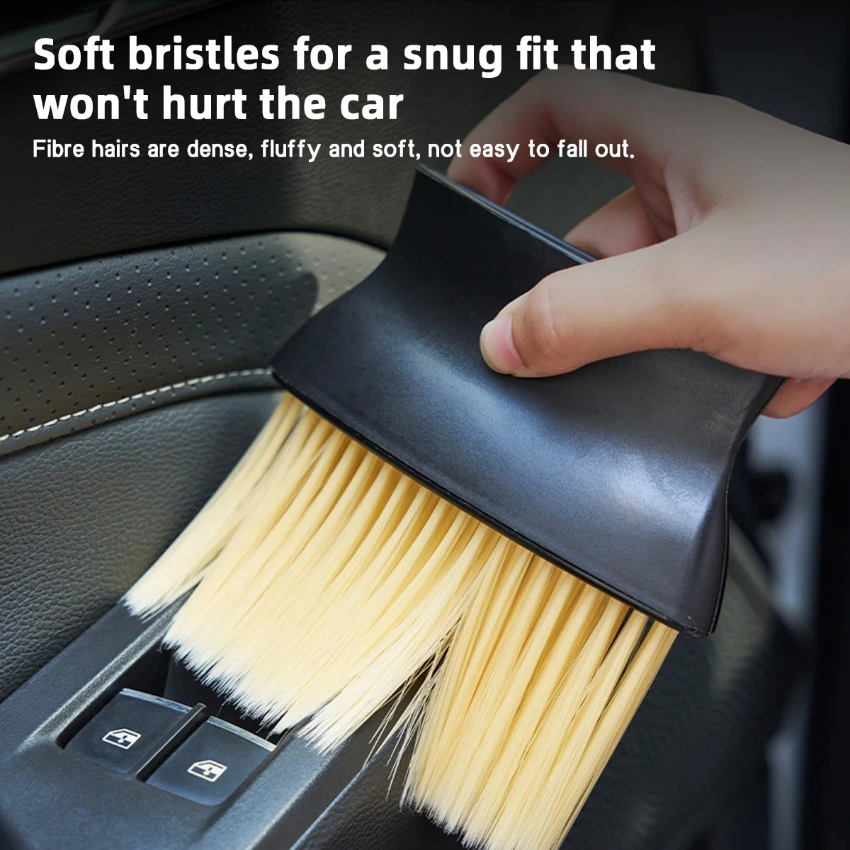 Car Interior Dust Removal Brush Set Air Outlet Instrument Panel Special Air Conditioner Gap Cleaning Soft Brush Car Tools