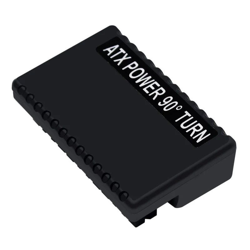 Conector de alimentación de placa base de ángulo de 90 °, 24 P ATX, placa base Modular de 24 Pines, adaptador de enchufe de alimentación, adaptador de Cable de suministro de placa base