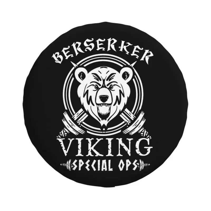 Norse Warrior Berserker Viking Bear Spare Wheel Tire Cover for Grand Cherokee Jeep RV SUV Trailer Vehicle Accessories 14