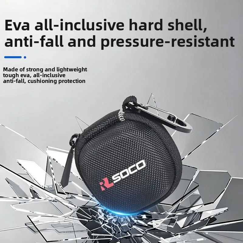 RLSOCO Hard EVA Earbuds Storage Case For AirPods 4 AirPods 5 Waterproof Shockproof Cover With Metal Carabiner Keychain