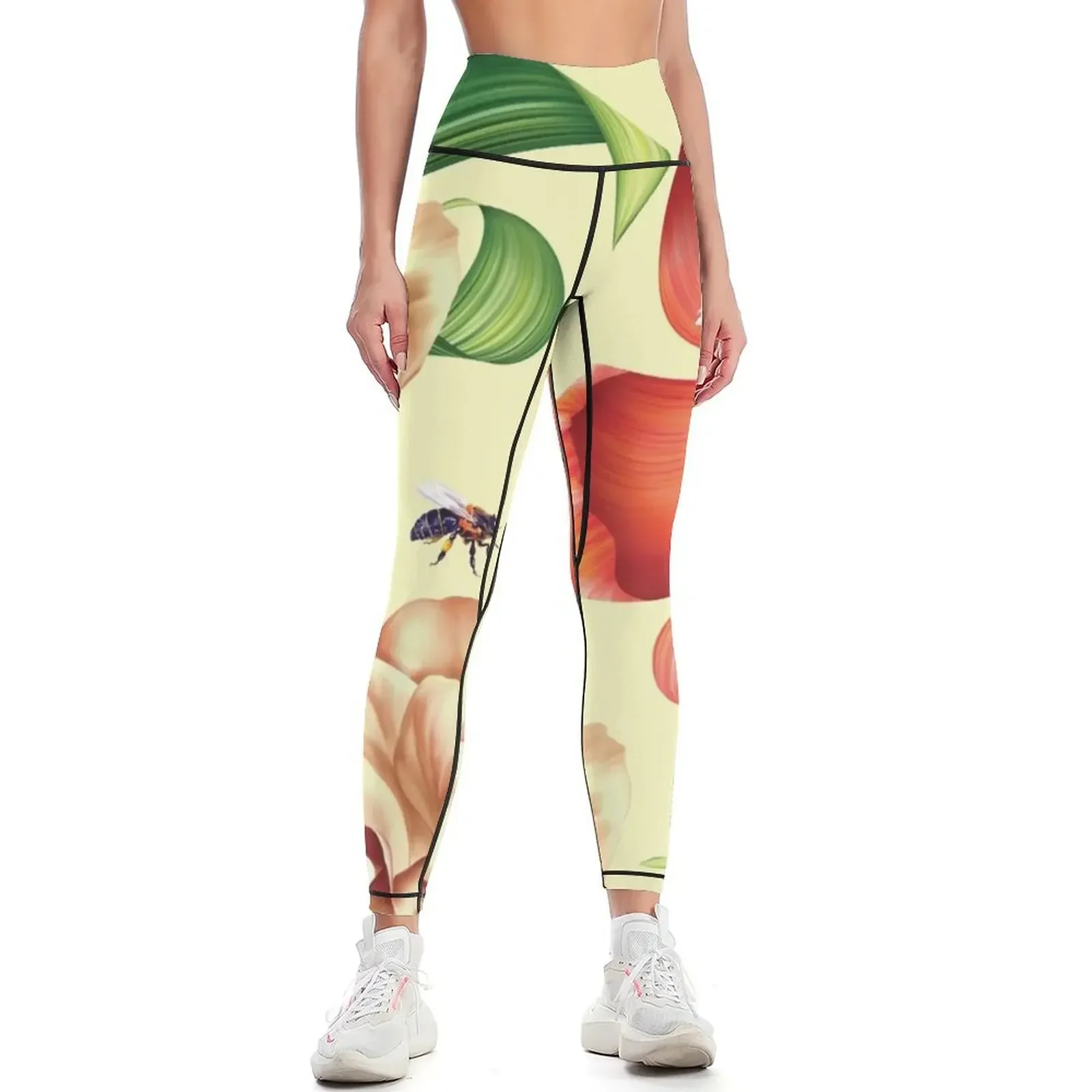 

Floral Pattern 1 Leggings gym wear sport set harem pants Women sportwear Womens Leggings