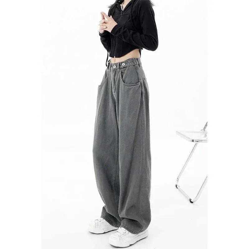 Otoño Invierno americano Vintage mujeres pantalones vaqueros acampanados camuflaje alta cintura calle Casual pantalones holgados Hip-hop pantalones vaqueros Y2K