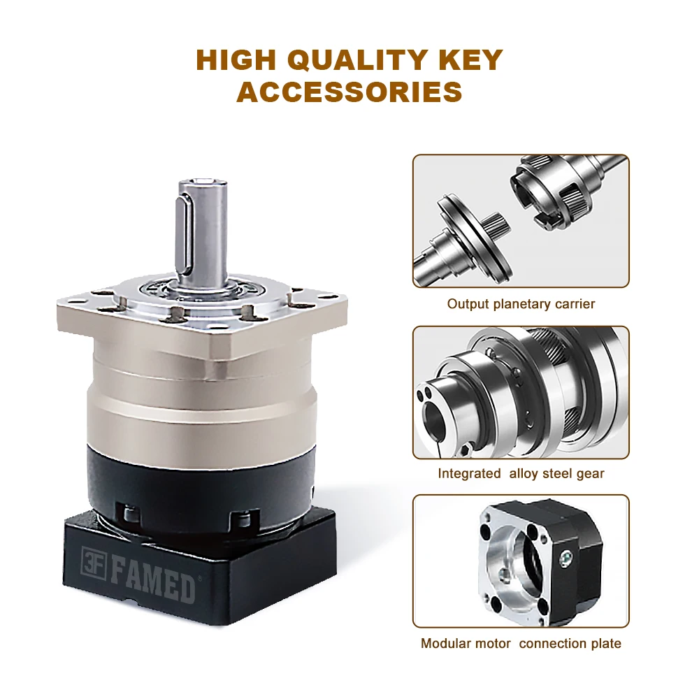 Cost-Effective Planetary Reducer Flange Output Shaft Gear Reducer Low Noise & High Efficiency Reducer for Industrial Equipment