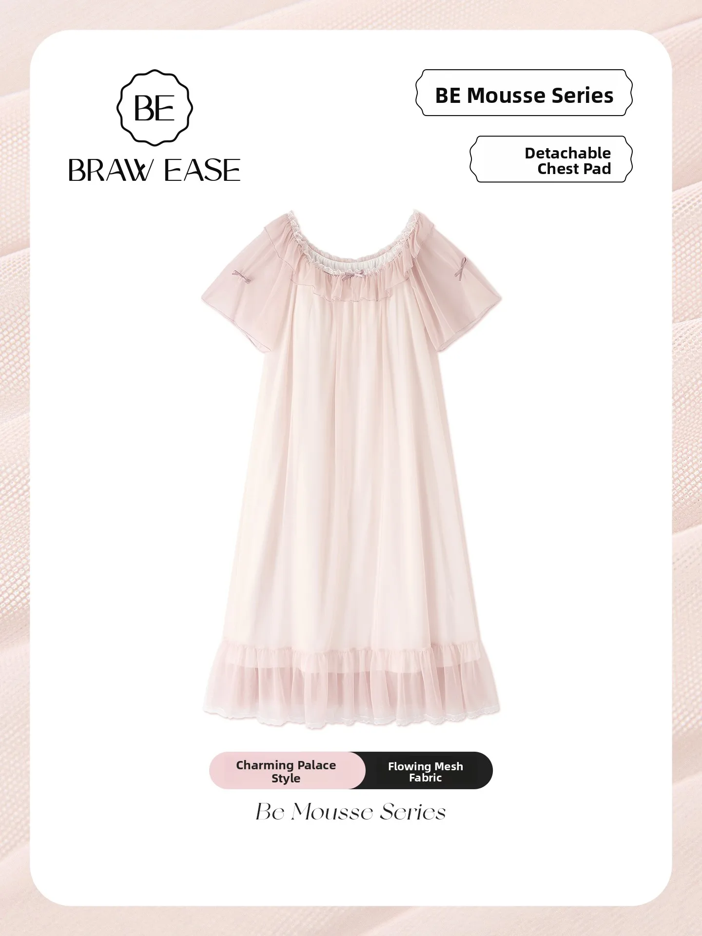 robe-de-nuit-en-maille-de-soie-glacee-pour-femme-style-cour-d'ete-avec-coussinet-de-poitrine-vetement-de-nuit-a-double-couche-de-dentelle-manches-courtes-longue-robe
