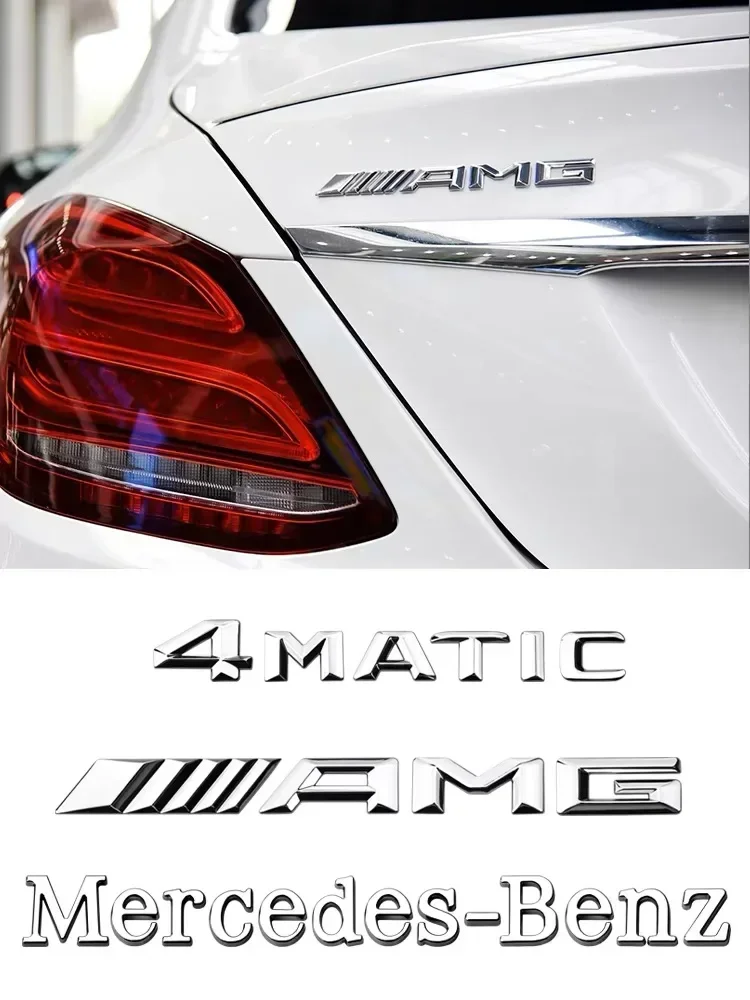 3D ABS Car Emblem Sticker for Mercedes Benz AMG 4Matic A B C E G CLA GLK CLASS W221 W212 W213 W176 W205 W177 X253 Decoration