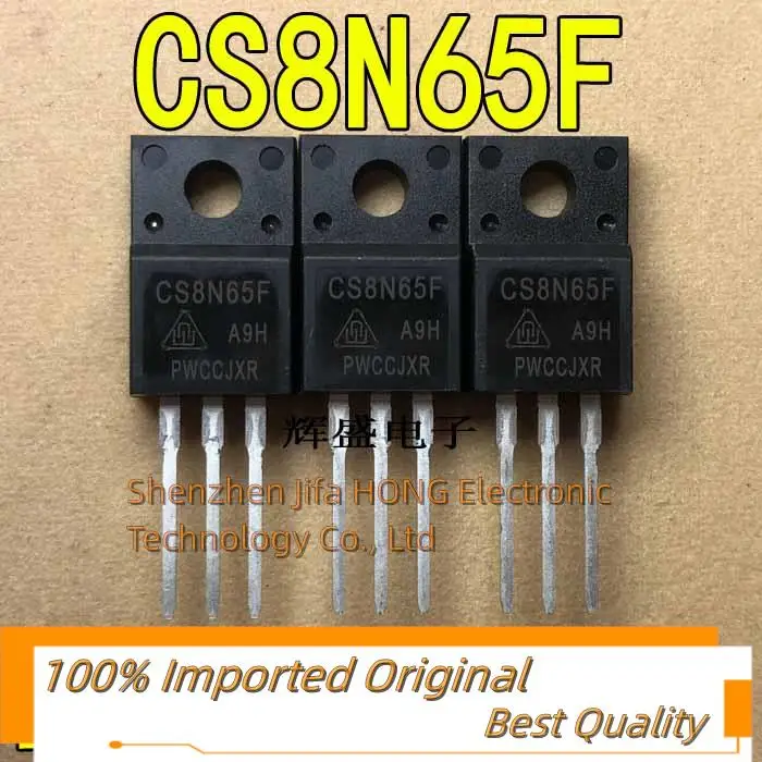 10PCS/Lot   CS8N65F 8N65   TO-220F 650V 8A MOSFET Imported Original Best Quality