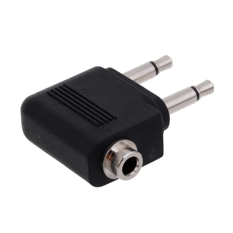 2 stuks 3,5 mm luchtvaart hoofdtelefoon mono converter reizen luchtvaartmaatschappij plug adapters dropshipping