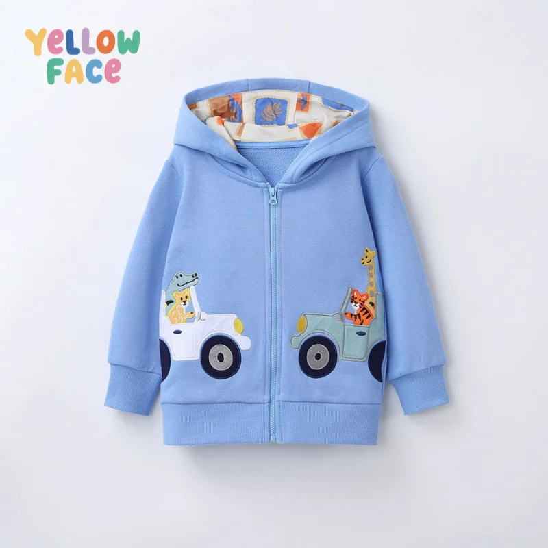 new Autumn kids casual sports sweater everyday casual wear winter children hooded sweatshirt boy girls zip-up long sleeve jacket
