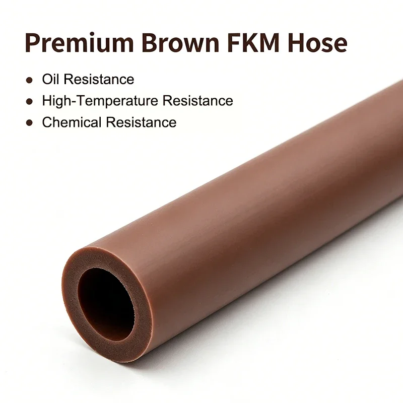 FKM Tube ID 2mm~14mm High-Temperature Oil-Resistant Anti-Aging For Automotive Industry Chemical Industry Mechanical Equipment