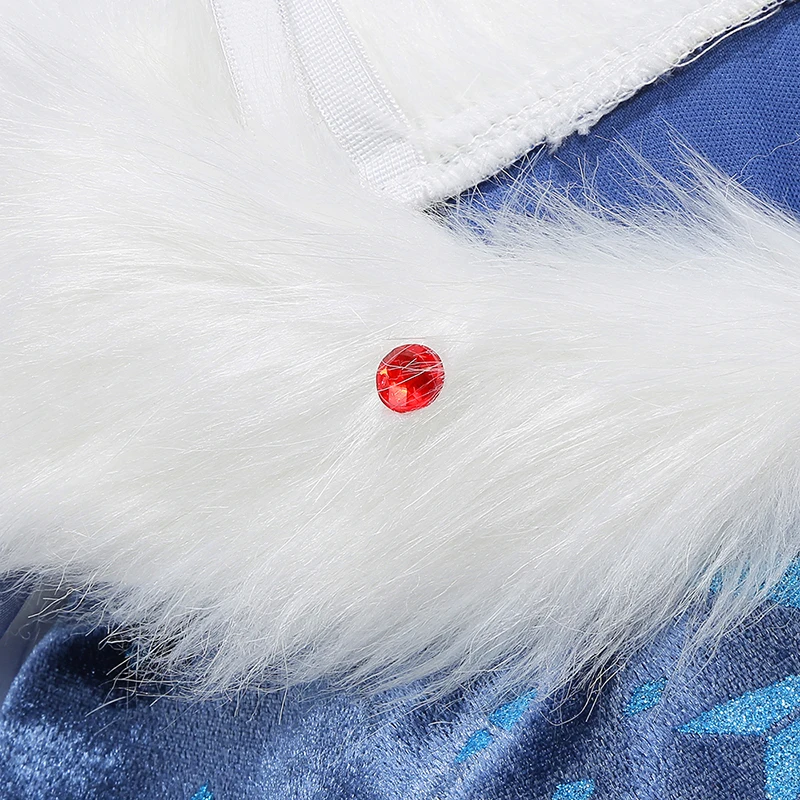 2026 Halloween Eis-Schnee-Prinzessin Cosplay Mädchenkostüm Kleid Halloween Kinder Rollenspiel Karneval Kinder Geburtstagsparty Kleid – Detail 5