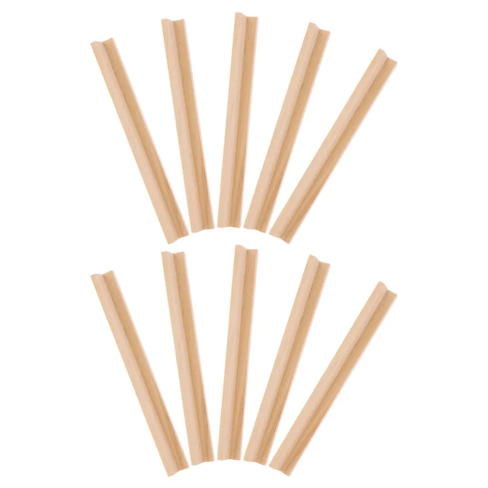 Soportes de dominó de madera, herramienta de sujeción de azulejos confiable, estantes de madera DIY, decoración de juego del alfabeto, soporte de dominó, bandejas de exhibición, 10 Uds.