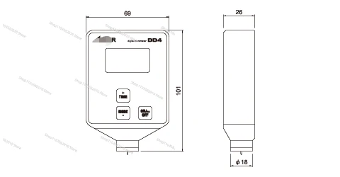 Digital Rubber Hardness Tester DD4-A Type General Rubber Hardness Tester