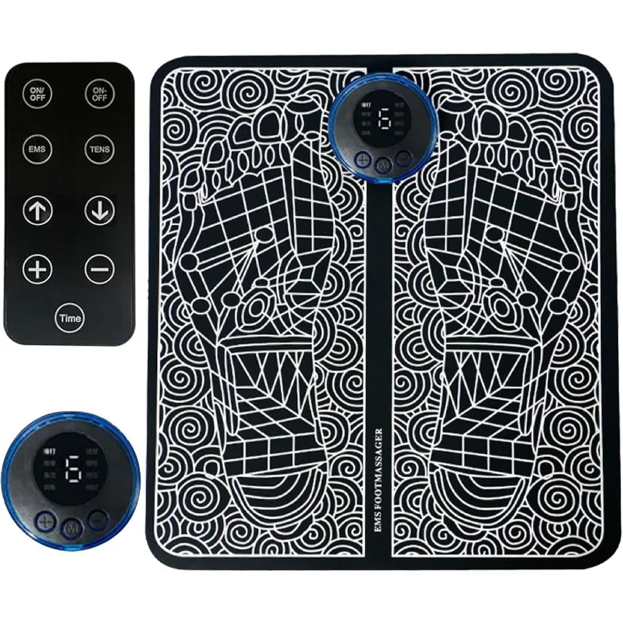 

EMS Foot Massager Foot Massager Pad for Pain Plantar Relief Muscle Relaxation Portable Rechargeable Feet Massager Mat