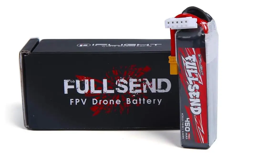 

IFlight FULLSEND 450mAh 75C 14,8 V 4S LiPo Battery XT30 Plug для Mini FPV Racing Drone Quadcopter Turbobee 136RS TITAN DC2