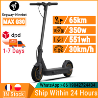 EU Stock Original Ninebot By Segway Max G30 Electric KickScooter 65Km Long Range 350W Motor 30km/h Max Speed Electric Scooter