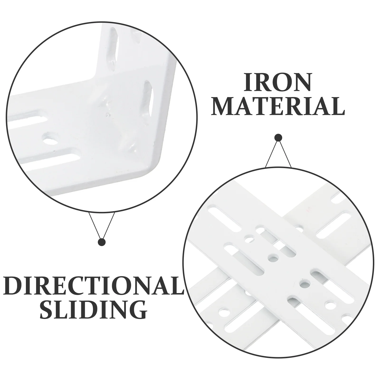 

2Pcs Electric Curtain Track Wall Mount Silent Iron Bracket Support for Curtain Installation Accessories