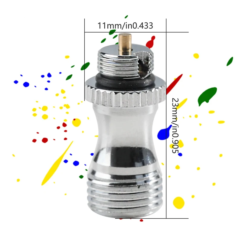 Imagem -03 - Válvula de ar de para Aerógrafo Dupla Ação Paint Spray Tool Airbrush Parts Acessórios pc Pcs Pcs Aço Inoxidável