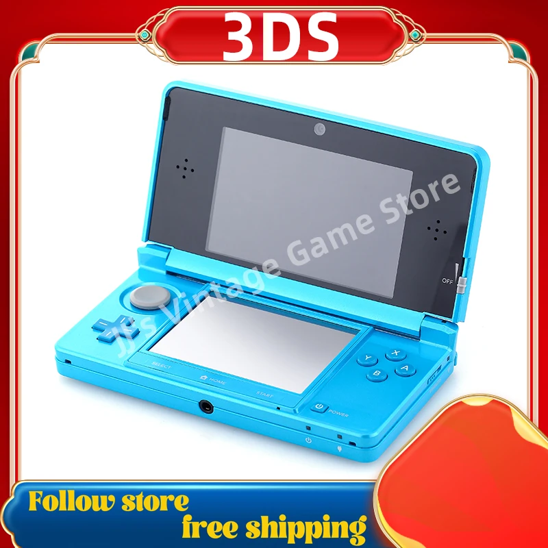 Nintend 3DS console -3.5-inch small screen / free games / original handheld game console Cooking game  Black