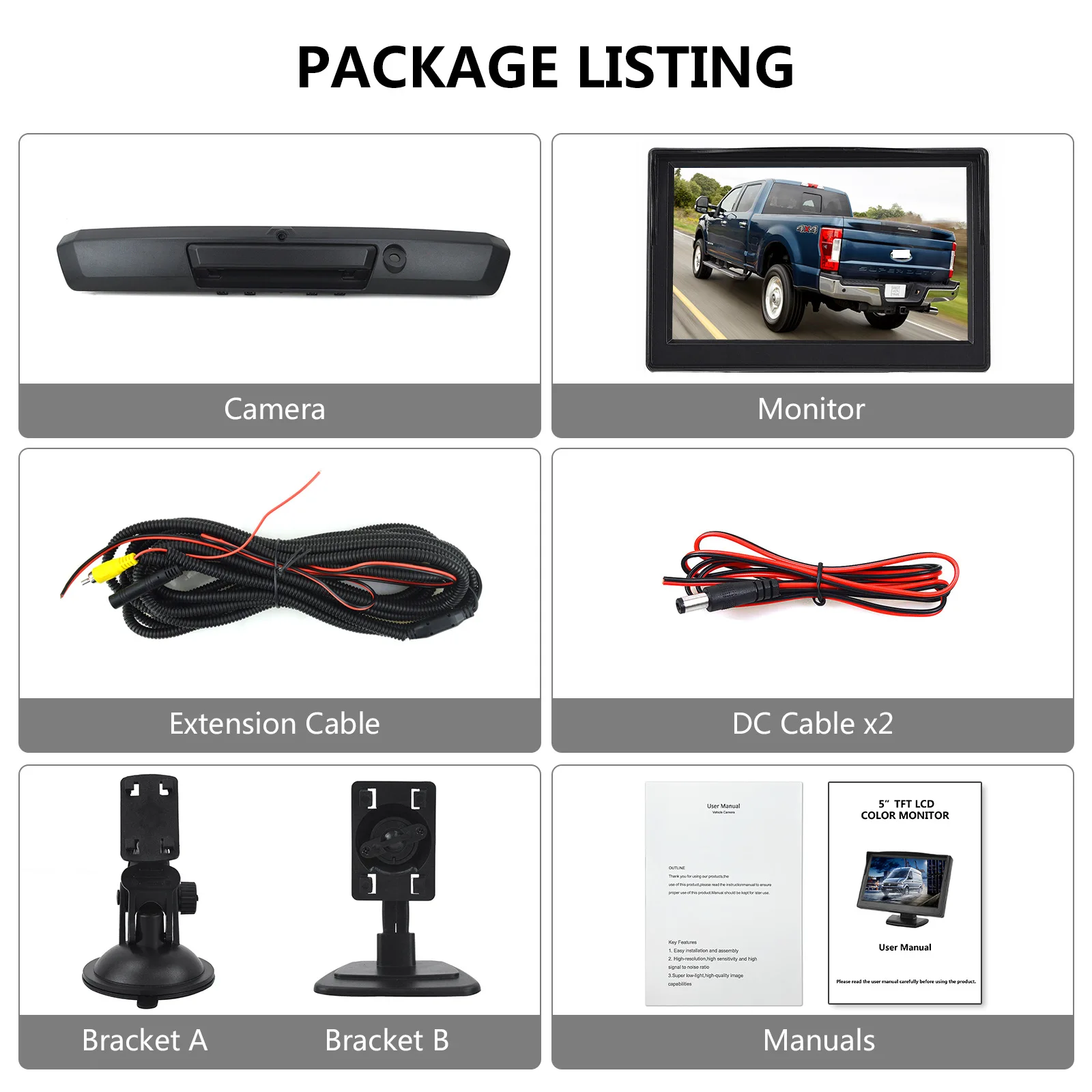 

Tailgate Handle with Rear View Backup Camera HC3Z-9943400-NB HC3Z-9943400-NB for Ford F-250 F-350 Super Duty