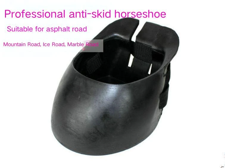 Equestrian Horseshoe Shoes Professional Anti slip Rubber Horseshoe Shoes