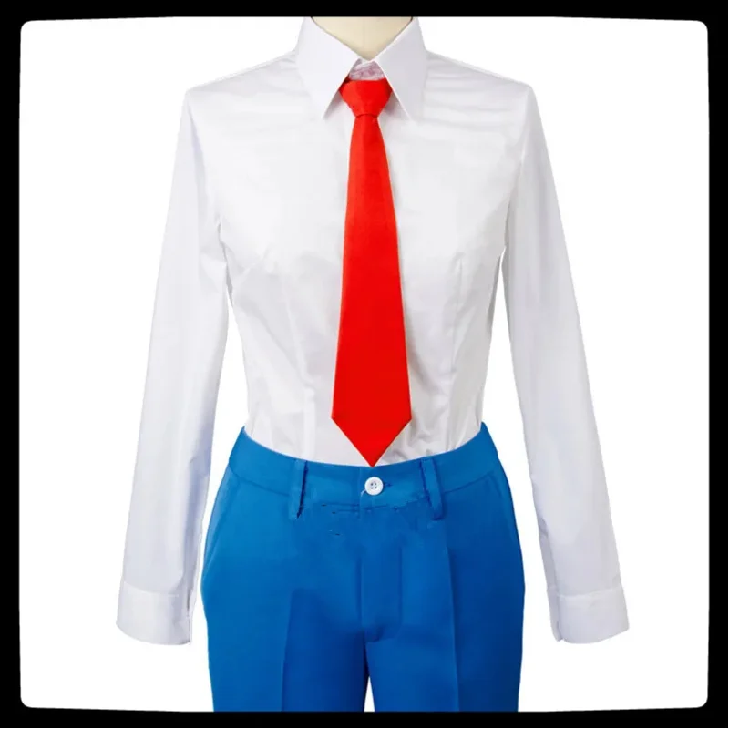 

CyAce Attorney Phoenix Wright Ryuichi Naruhodo Blue Suit Cosplay Costume Full Set Halloween Cosplay Costume and wigs tie