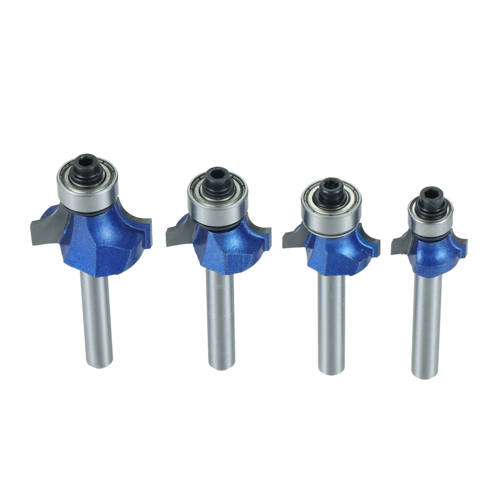 4pcs Round Over Router Bits 1/4