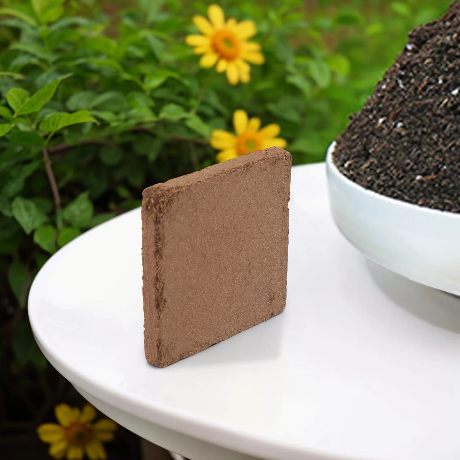 Color As The Picture Shows Coconut Fiber Brick Sustainable Chemical-Free Excellent Water Retention Color As The