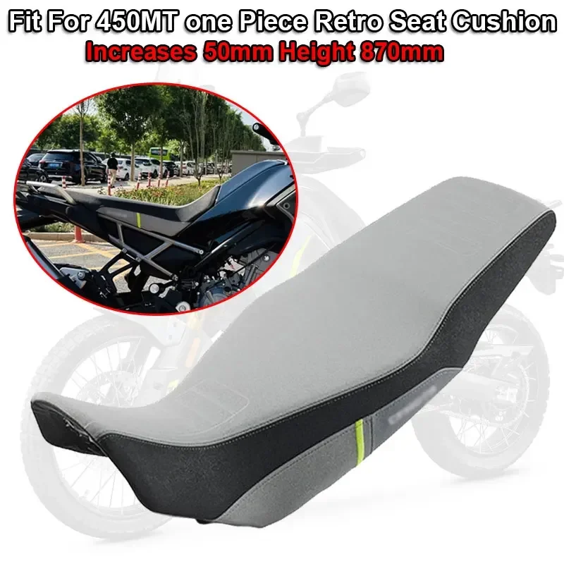 

2024 450 MT Motorcycle Accessories Front Driver Rear Passenger Seat Cover Fit For CFMOTO 450MT 450mt 2023 one Piece Seat Cushion